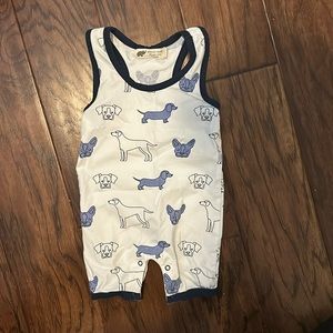 Monica and Andy onesies